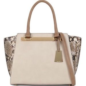 🍂Aldo Tan and Snakeskin Armbag Purse
